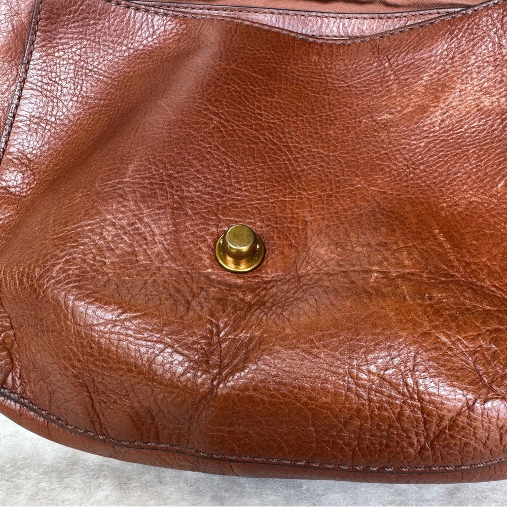 Fossil Emi Saddle Bag leather cross body messenger shoulder bag adjustable strap - Picture 7 of 16